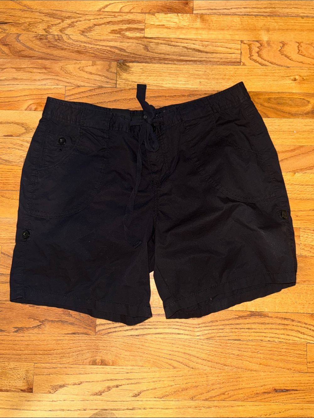 Women’s‎  black Calvin Klein Drawstring Casual Shorts. NWT size 12